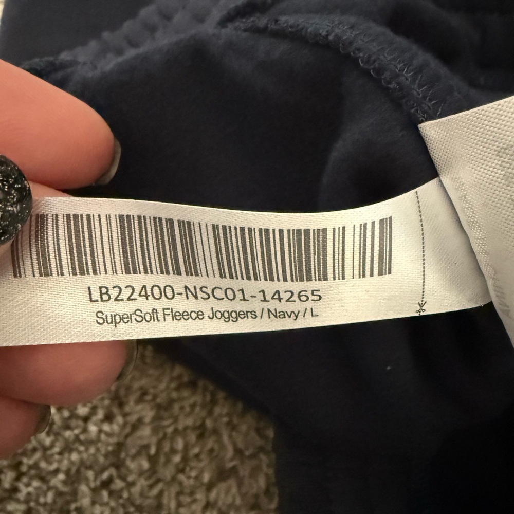 NWT Quince Navy Super Soft Fleece Drawstring Joggers - Picture 8 of 9